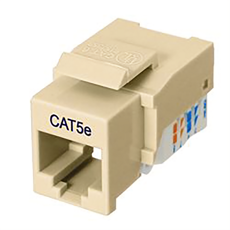 CAT5E RJ45 KEYSTONE JACK, TOOL-FREE