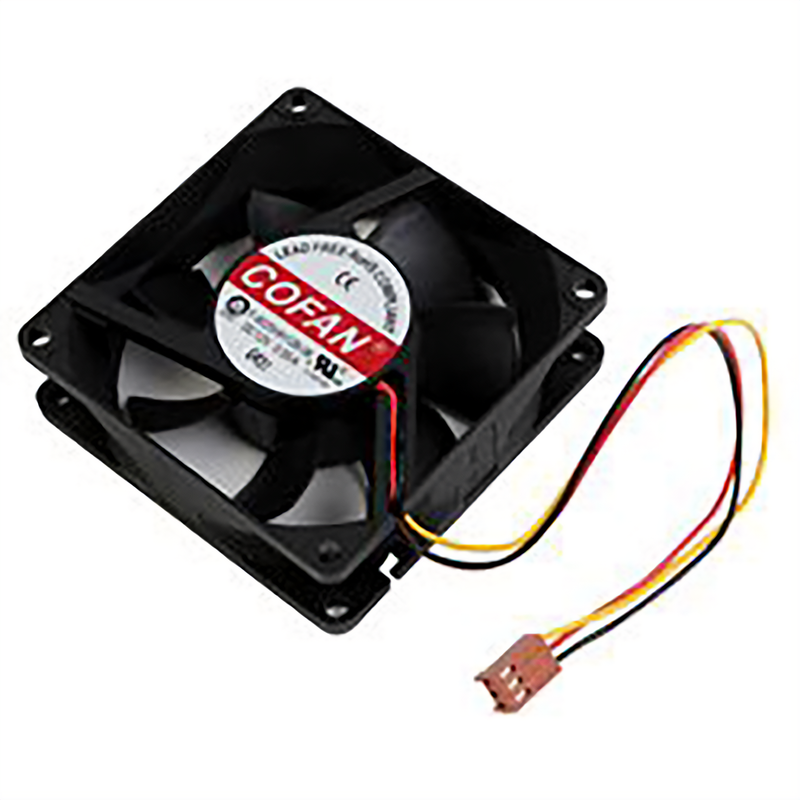 80X25MM CASE FAN, DUAL BB 3PIN MB-RPM