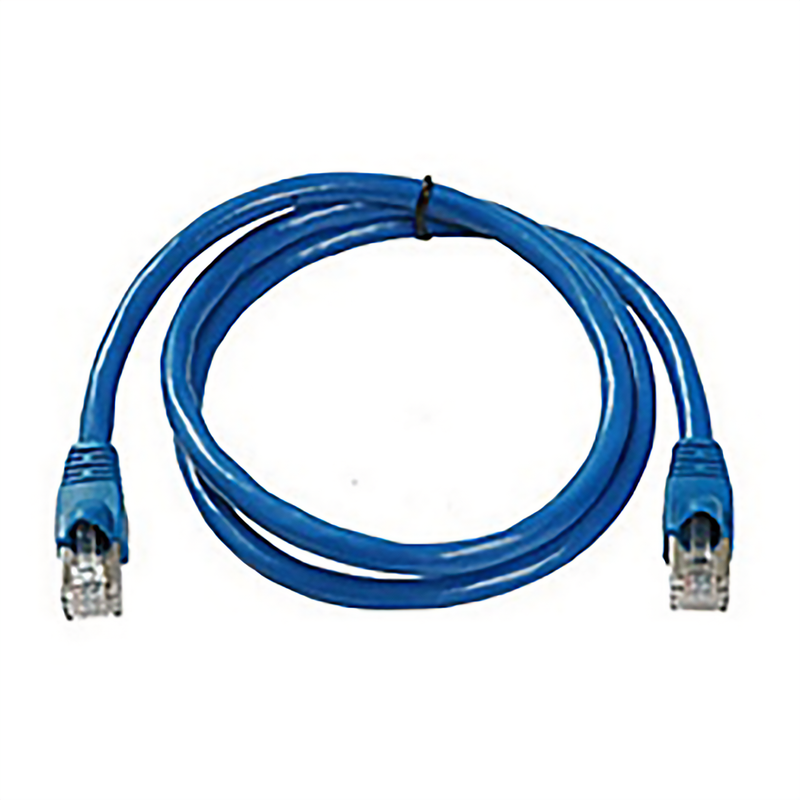 CAT6A, STP PATCH CABLE, W/BOOT, BLUE