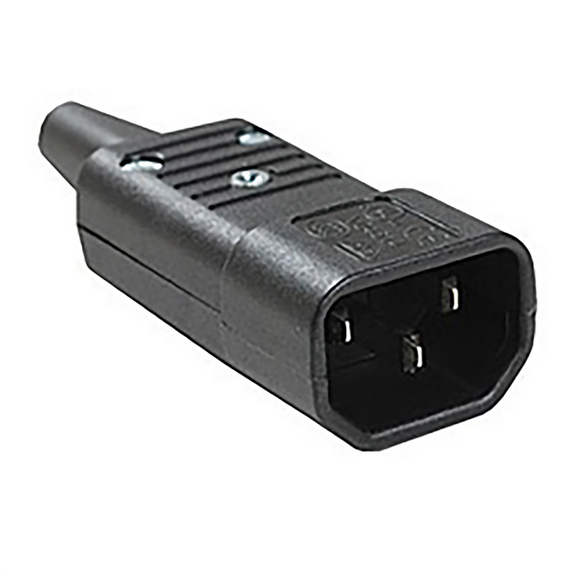 IEC C14 Power Cord Plug Connector – AC Male Inlet Adapter for Power Cables