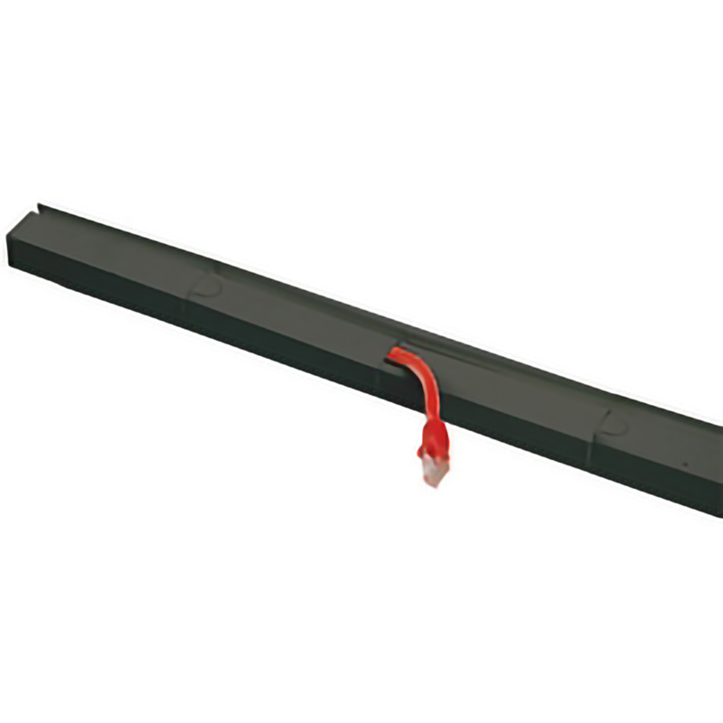 Wire Organizer Channel – Fold-Open Cable Raceway, 36 Inch, Black, Desk Cord Cover