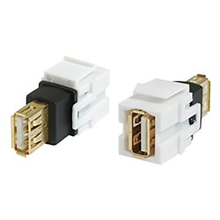 USB 2.0 AF-AF KEYSTONE JACK, SINGLE