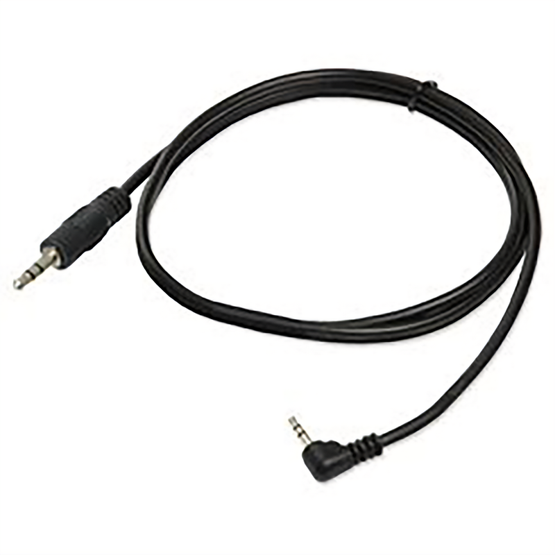 90 DEGREE 3.5MM AUX IN AUDIO CABLE, M/M, 3FT.