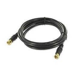 RG6 COAXIAL CABLE W/GOLD F CONNECTOR