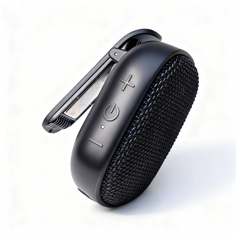 Travel Depot Mini Wearable Bluetooth 5.3 Speaker – Clip-On IPX5 with Mic