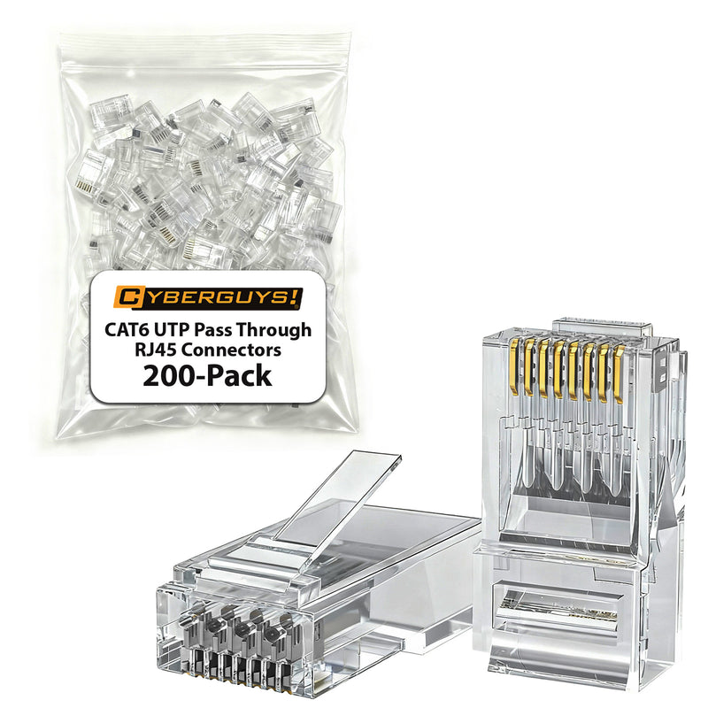 Cyberguys CAT6 Pass-Through RJ45 Connectors