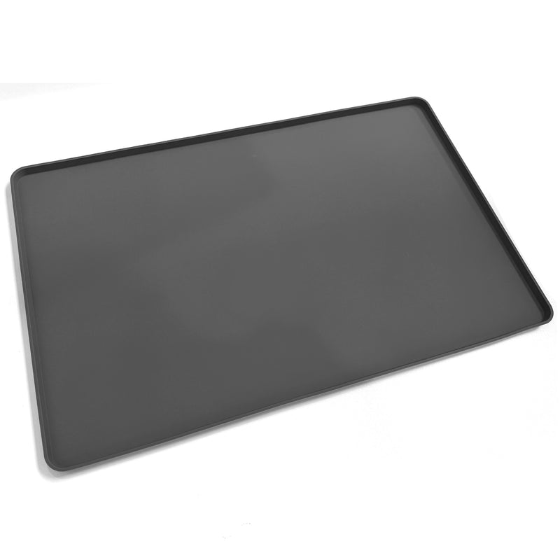 Le Kitchen Silicone Countertop Mat, Waterproof Drying Surface, Raised Edge