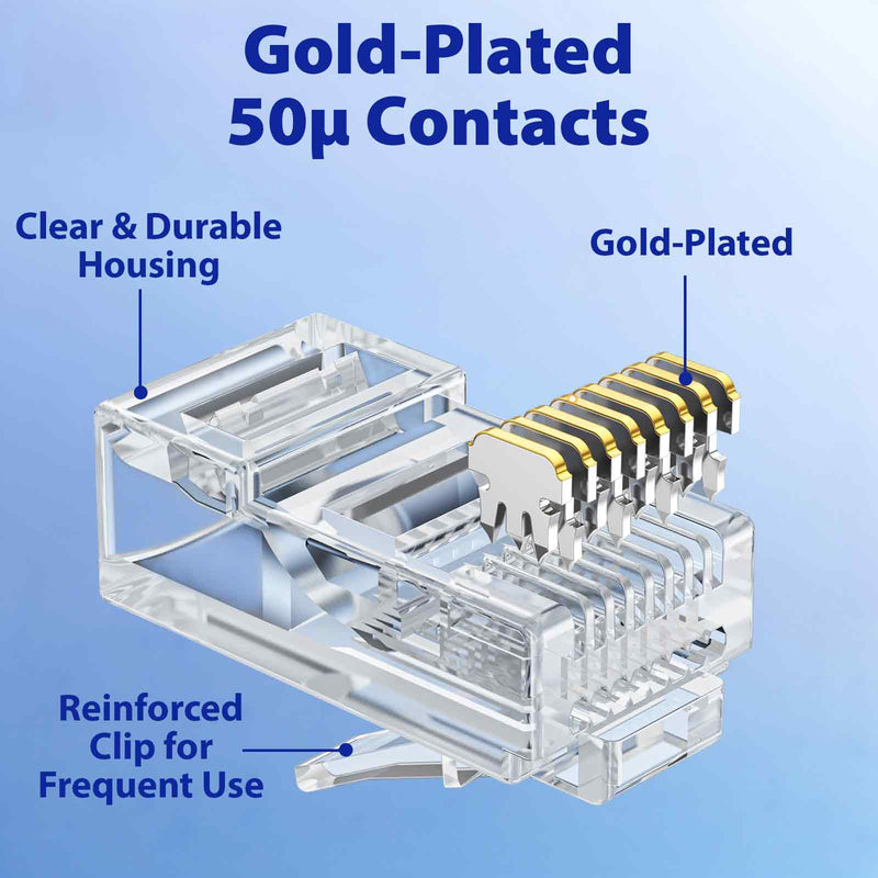 Cyberguys CAT6 Pass-Through RJ45 Connectors