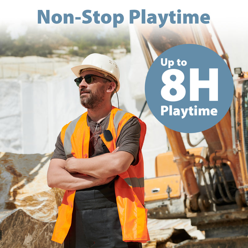 Travel Depot Mini Wearable Bluetooth 5.3 Speaker – Clip-On IPX5 with Mic