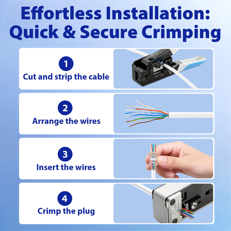 Cyberguys CAT6 Pass-Through RJ45 Connectors