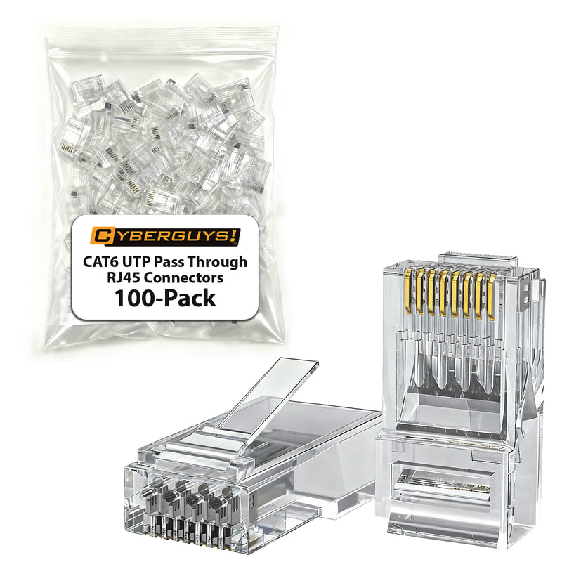 Cyberguys CAT6 Pass-Through RJ45 Connectors