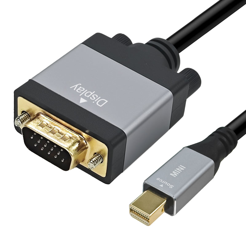 Cyberguys Mini DisplayPort to VGA Cable – 6ft 1080p Adapter