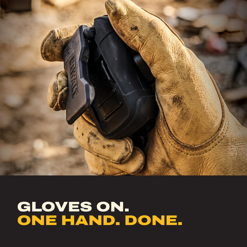 DEWALT Wearable Speaker Gift Bundle with Case, Silicone Sleeve and Carabiner