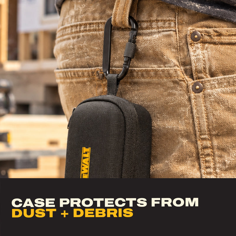 DEWALT Pro X2 ANC Wireless Earbuds Gift Bundle with Case and Carabiner