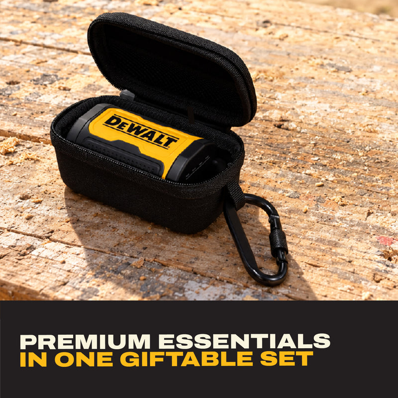 DEWALT Pro X2 ANC Wireless Earbuds Gift Bundle with Case and Carabiner