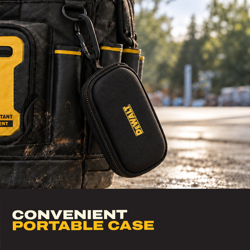 DEWALT Pro X2 ANC Wireless Earbuds Gift Bundle with Case and Carabiner