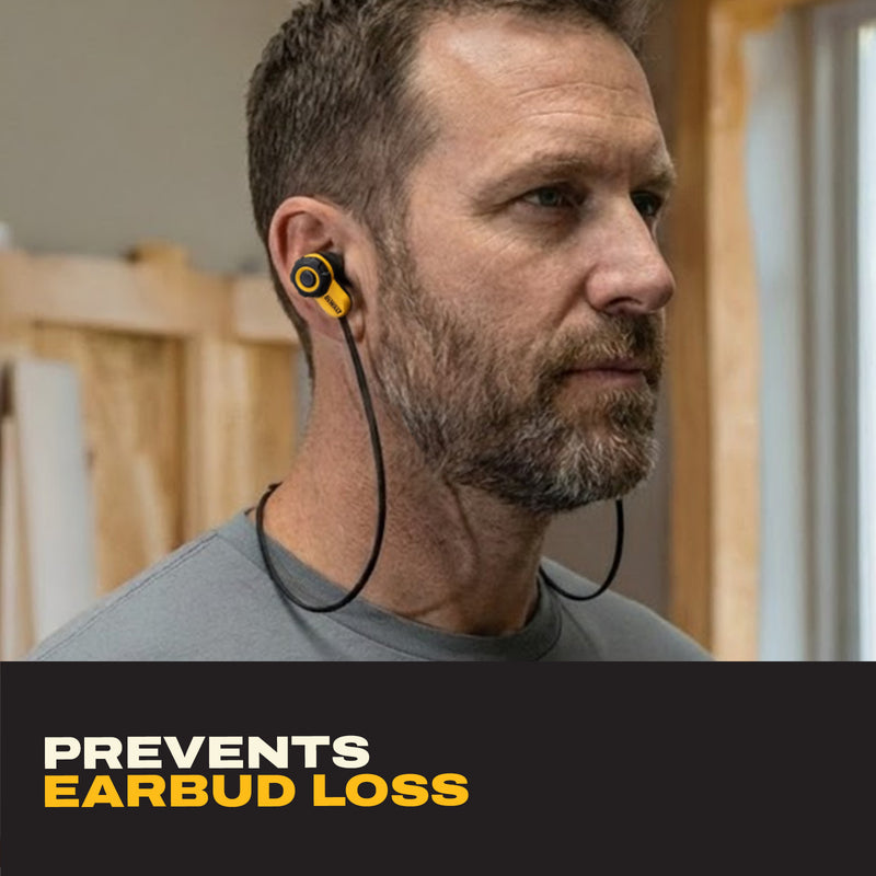DEWALT Pro X2 ANC Wireless Earbuds Gift Bundle with Case and Carabiner