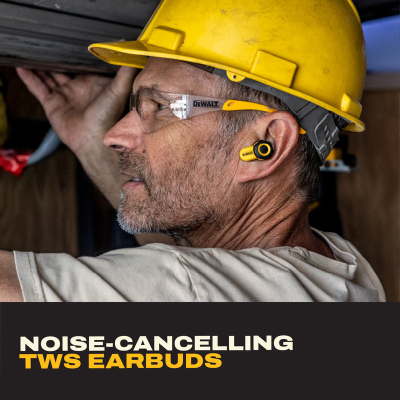 DEWALT Pro X2 ANC Wireless Earbuds Gift Bundle with Case and Carabiner
