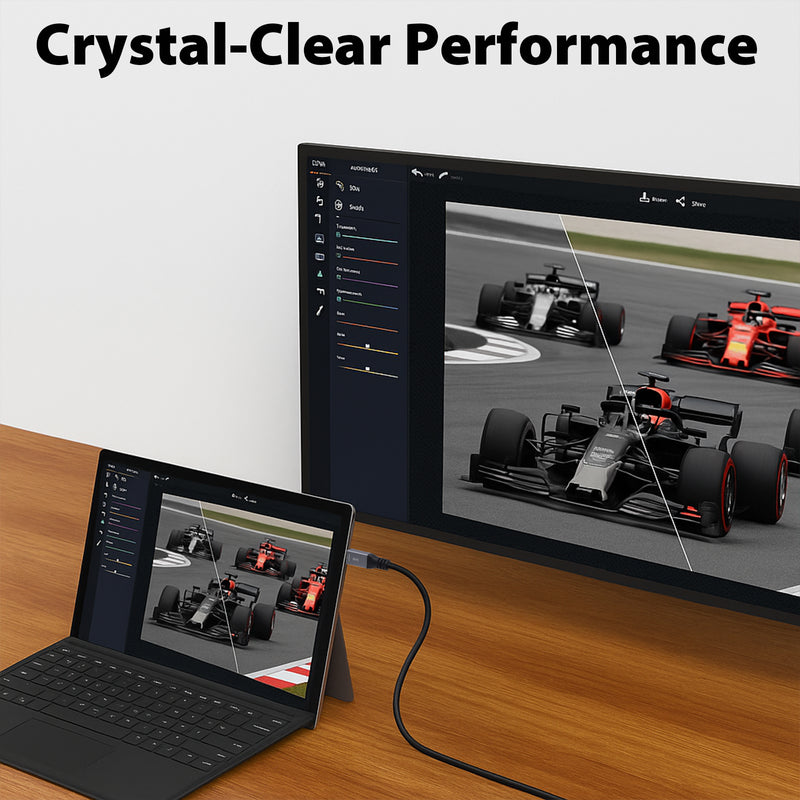 Cyberguys Mini DisplayPort to VGA Cable – 6ft 1080p Adapter