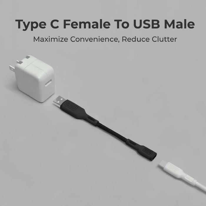 BLACK+DECKER USB-C to USB Adapter – 2-Pack OTG Cables for MacBook, iPhone, Samsung Galaxy