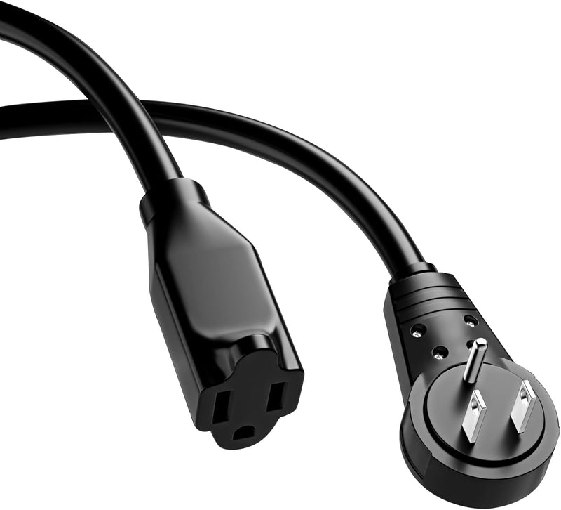 360° Rotating Flat Extension Cord – Low-Profile Plug, UL Listed