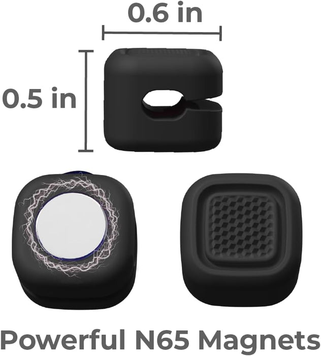 BLACK+DECKER Magnetic Cable Organizer – 4-Pack Adhesive Cord Clips for Cable Management