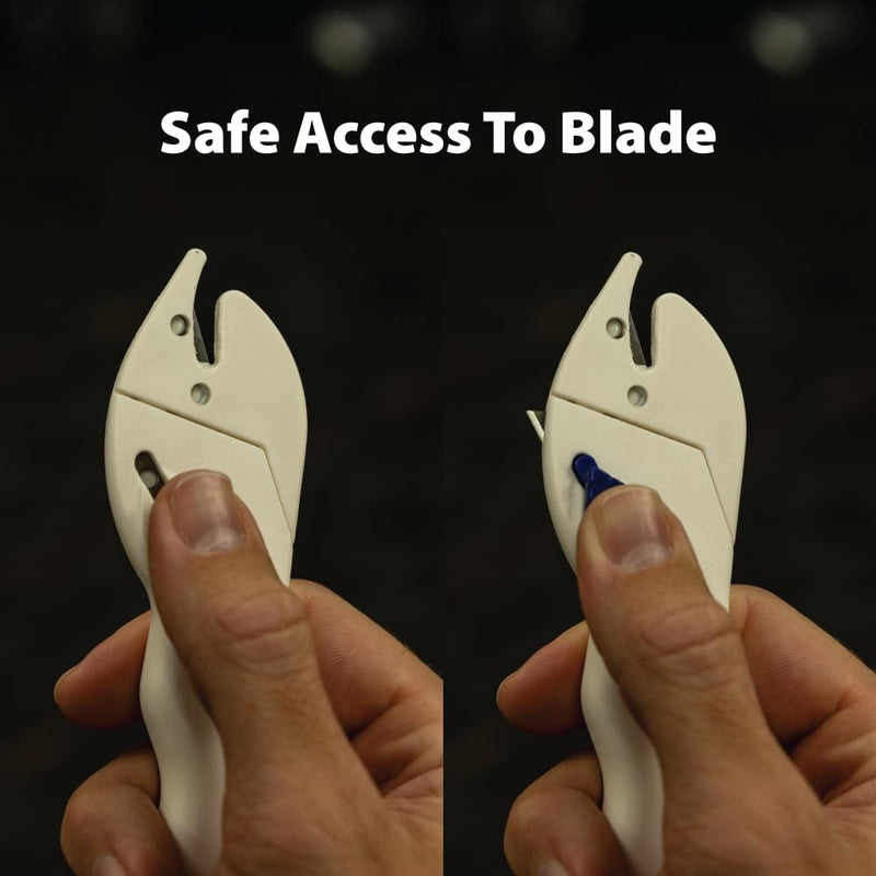 OpenX Dual Blade Package Opener – Safe Box Cutter with Replaceable Blades