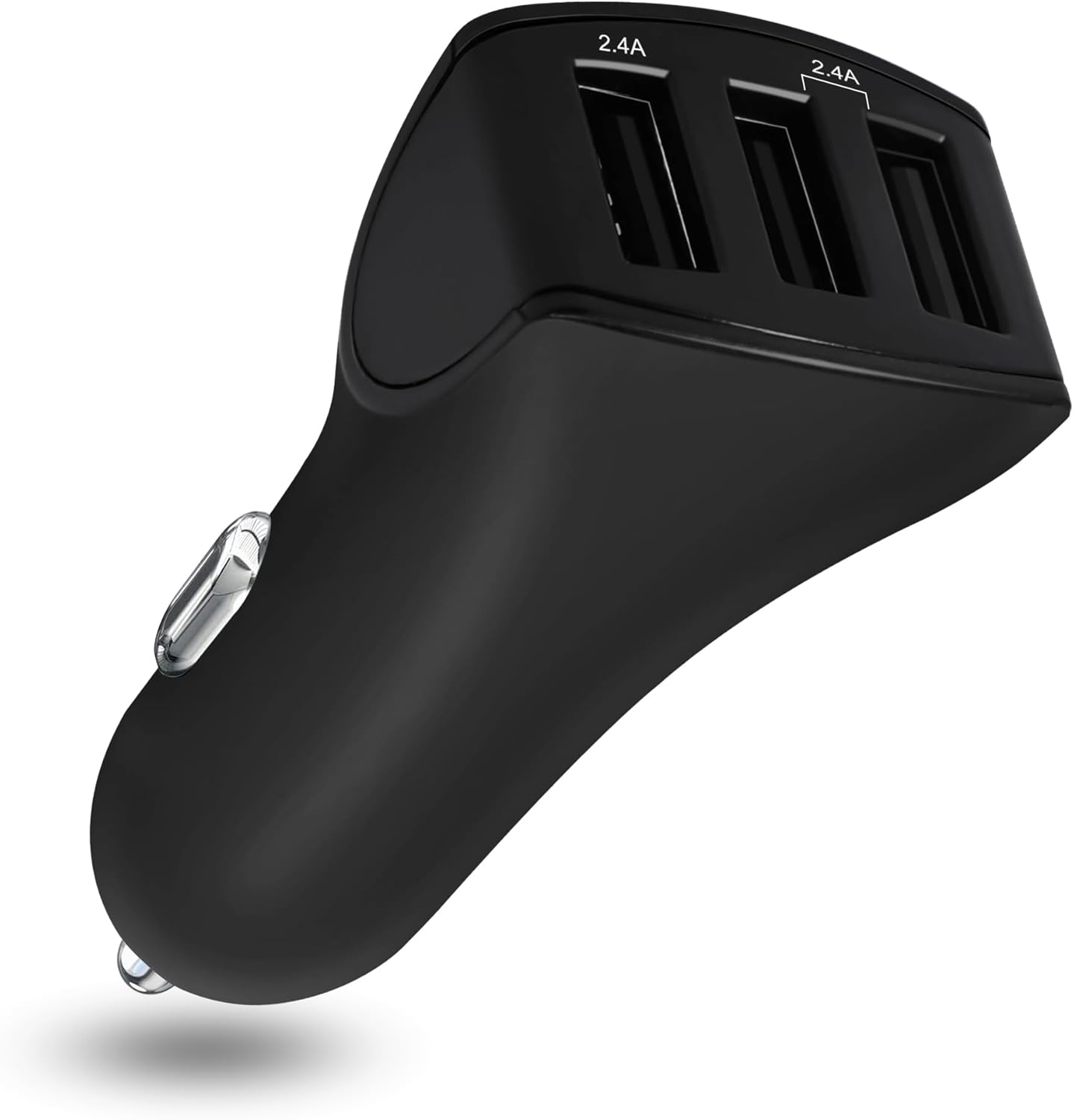 USB Car Charger – 24W 3-Port Fast Charging Adapter