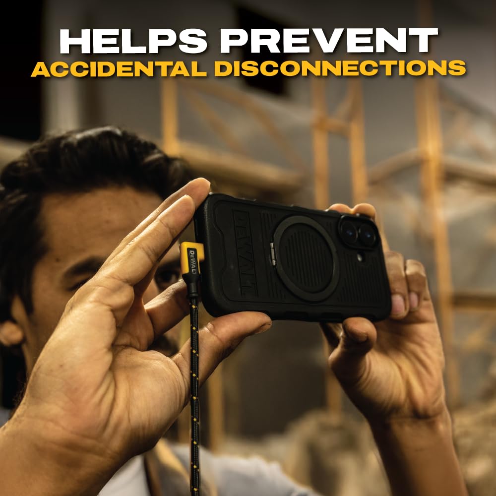 DEWALT Heavy Duty Right Angle USB-C Cable - Thumbnail 3