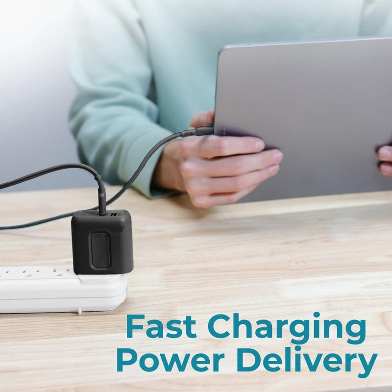 BLACK+DECKER Home Office Kit – 7-Piece Desk Set – Desk Mat & 38W PD Charger