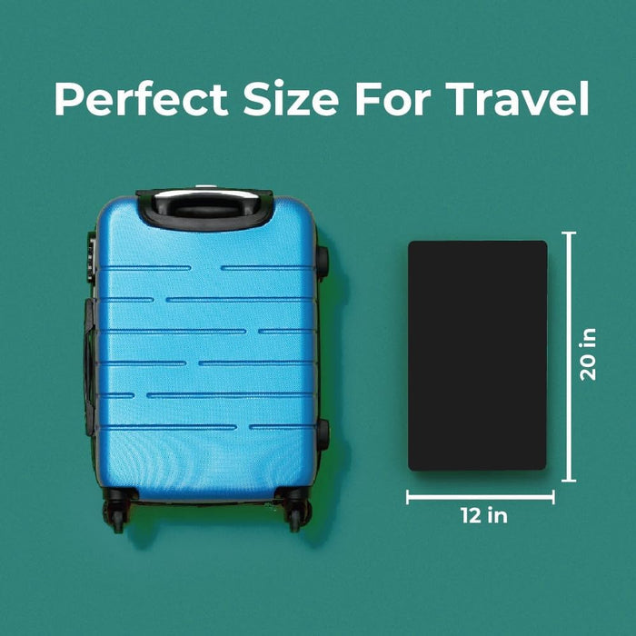 BLACK+DECKER Small Travel Desk Mat 12"x20" – Compact Office Desk Pad & Laptop Protector