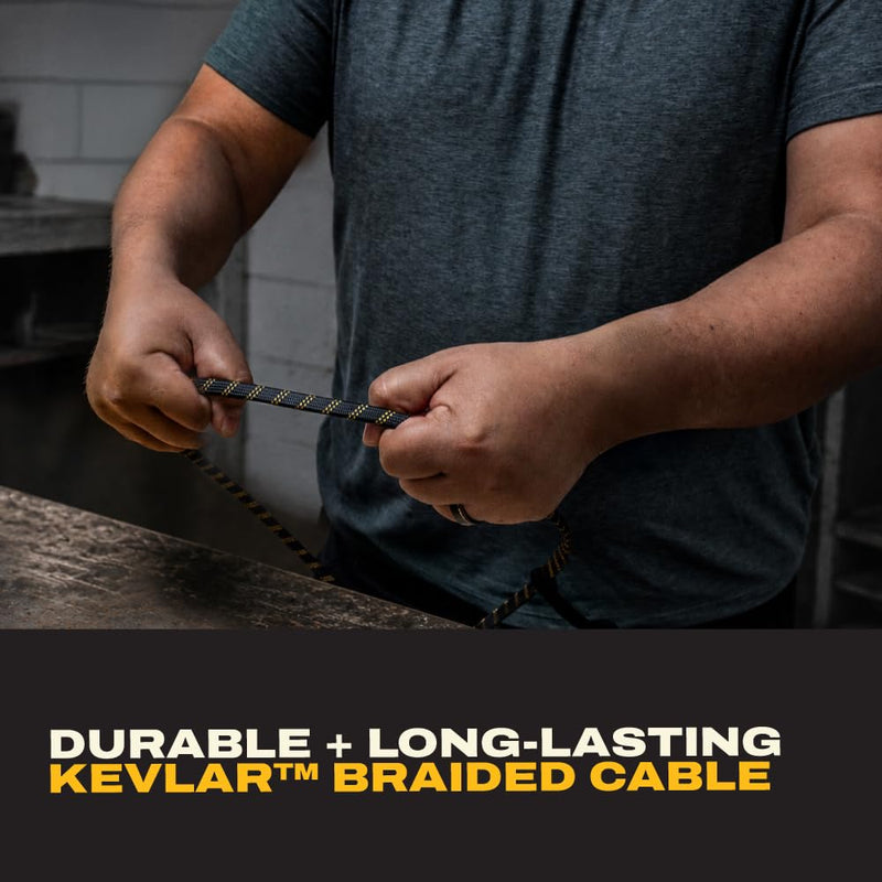 DEWALT USB-C to USB-C Data Cable 4ft, 240W Fast Charging 20Gbps Transfer