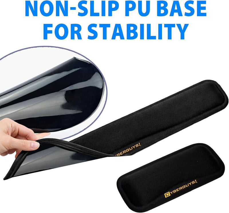 Cyberguys Ergonomic Keyboard Wrist Rest, Silicone Gel with Non-Slip Base
