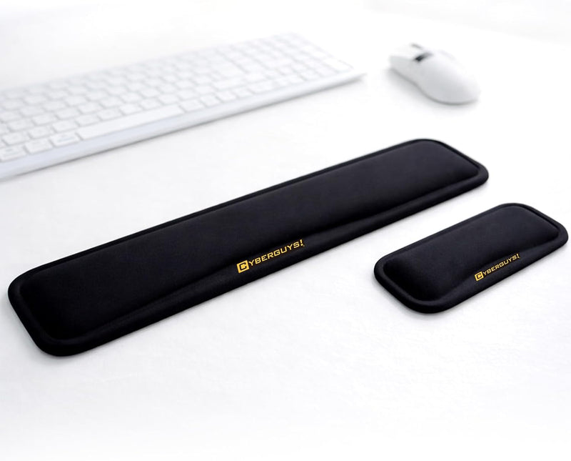 Cyberguys Ergonomic Mouse Pad and Keyboard Wrist Rest Set, Silicone Gel