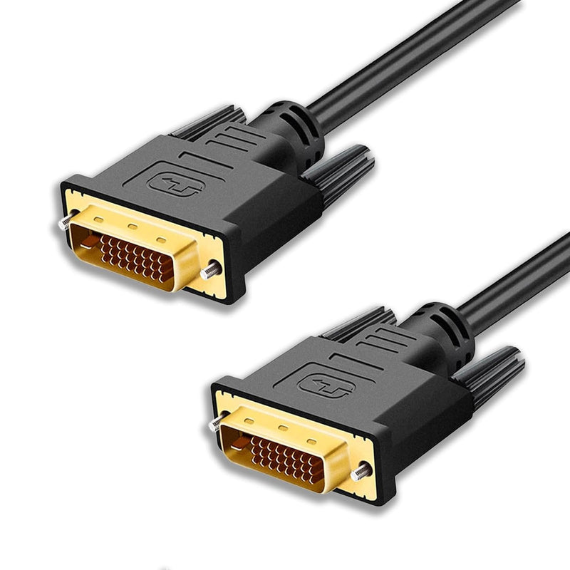 Cyberguys Dual Link DVI Cable – Gold-Plated DVI-D Cord w/Screw Lock, 2560x1600@60Hz, 1080P@120Hz