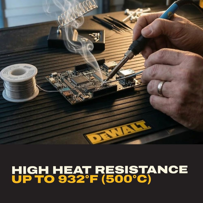 DEWALT Protective Workbench Mat 18x48 in, Heavy Duty Silicone Grip Surface