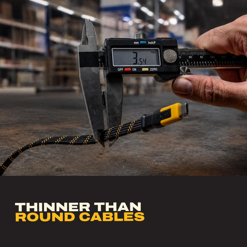 DEWALT USB-C to USB-C Data Cable 4ft, 240W Fast Charging 20Gbps Transfer