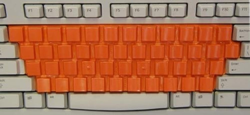 SpeedSKIN Opaque Keyboard Cover for Touch-Typing Training, Bright Orange