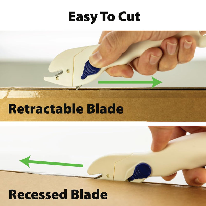 OpenX Dual Blade Package Opener – Safe Box Cutter with Replaceable Blades
