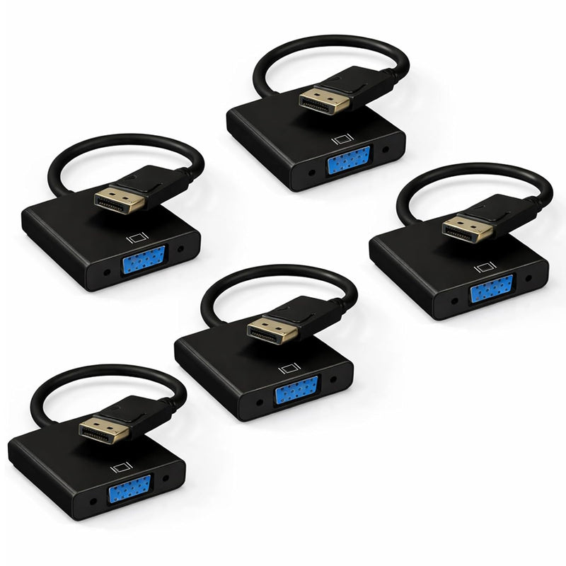 Cyberguys DisplayPort to VGA Adapter Cable, 1080p with Secure Latch