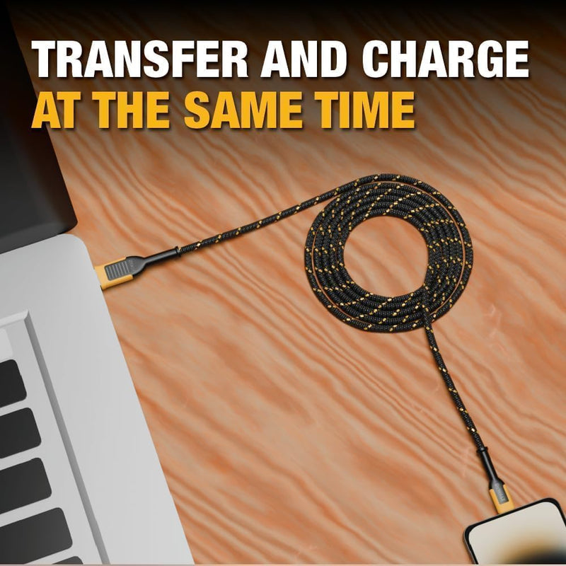 DEWALT 20W Dual USB-C Wall Charger Kit – PD/PPS Fast Charger w/ Cable