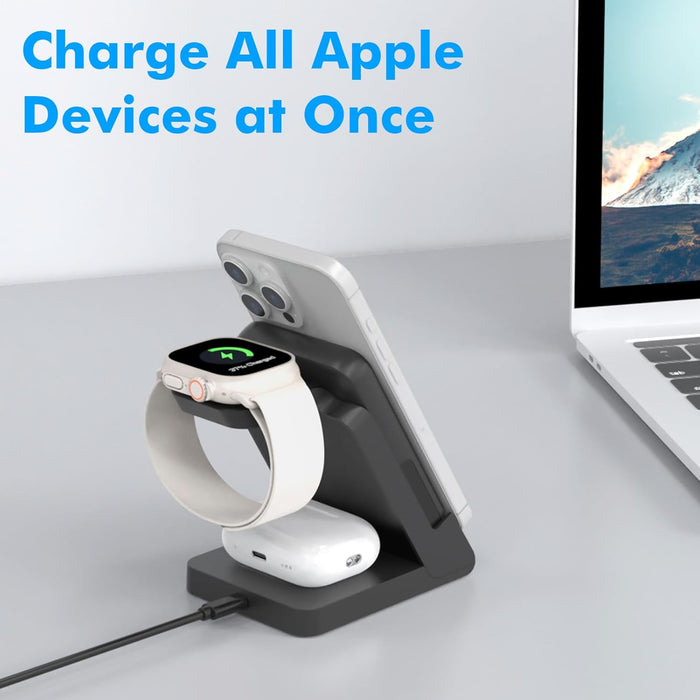 4-in-1 MagSafe Fast Charging Station – iPhone, Watch, AirPods