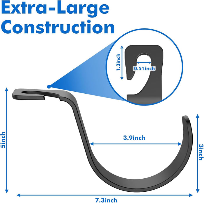 TRAVEL DEPOT XL Heavy-Duty Car Headrest Hooks – Universal Vehicle Seat Hangers