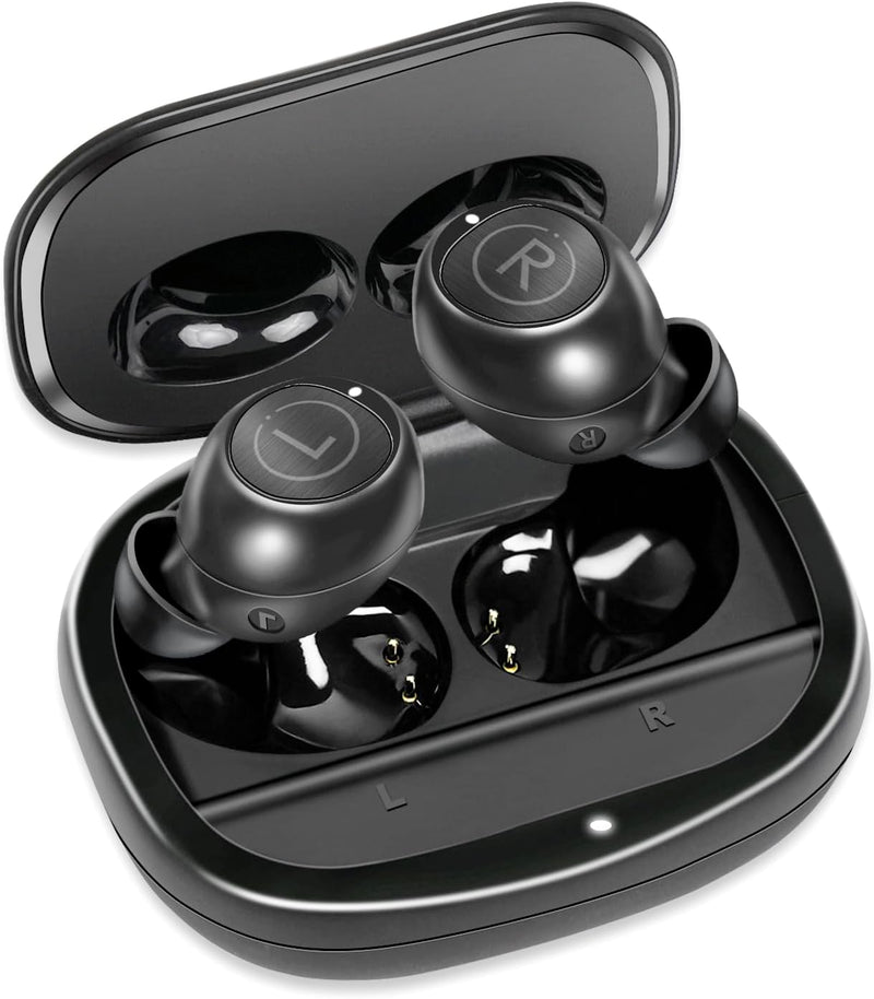 Mini Wireless Earbuds – Auto Pairing, Lightweight IPX4 Headphones w/Mic & Charging Case