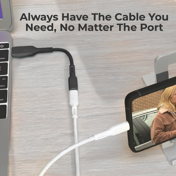 BLACK+DECKER USB-C to USB Adapter – 2-Pack OTG Cables for MacBook, iPhone, Samsung Galaxy