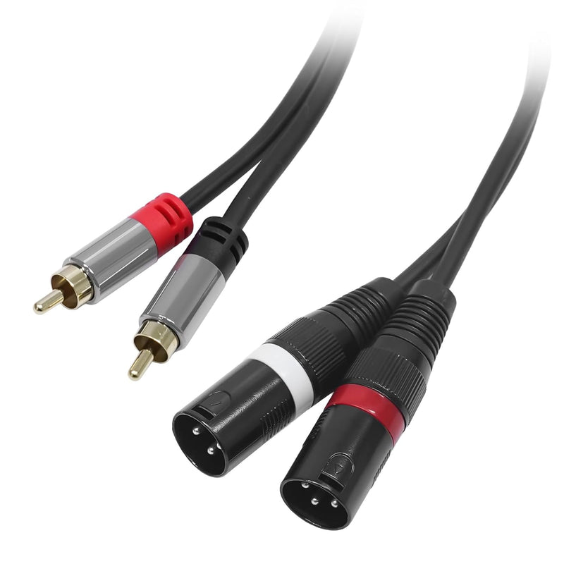 Cyberguys RCA to XLR Audio Cable – Bi-Directional Shielded Stereo Cord