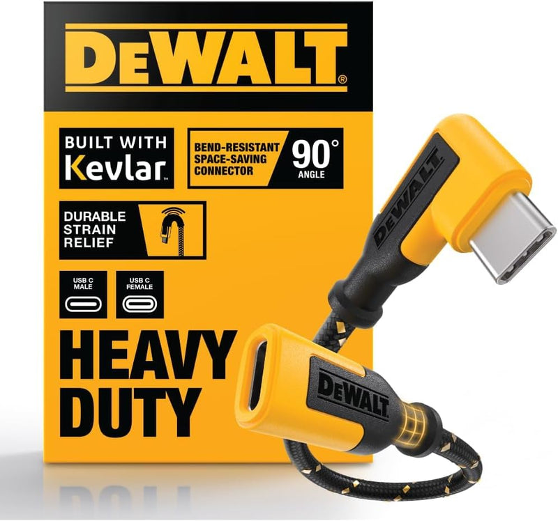 DEWALT USB-C to USB-A Adapter 4-Pack – Fast Charging & 5Gbps Data Converter