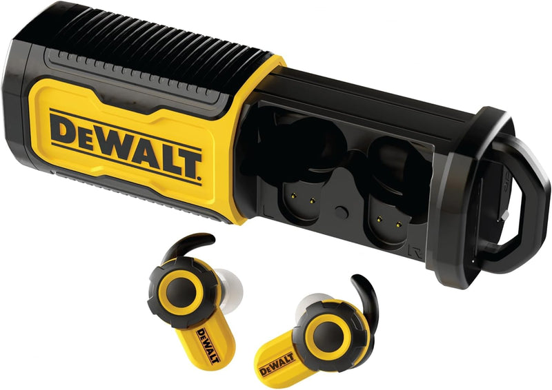 DEWALT Pro X2 ANC True Wireless Earbuds – 38dB Noise Canceling