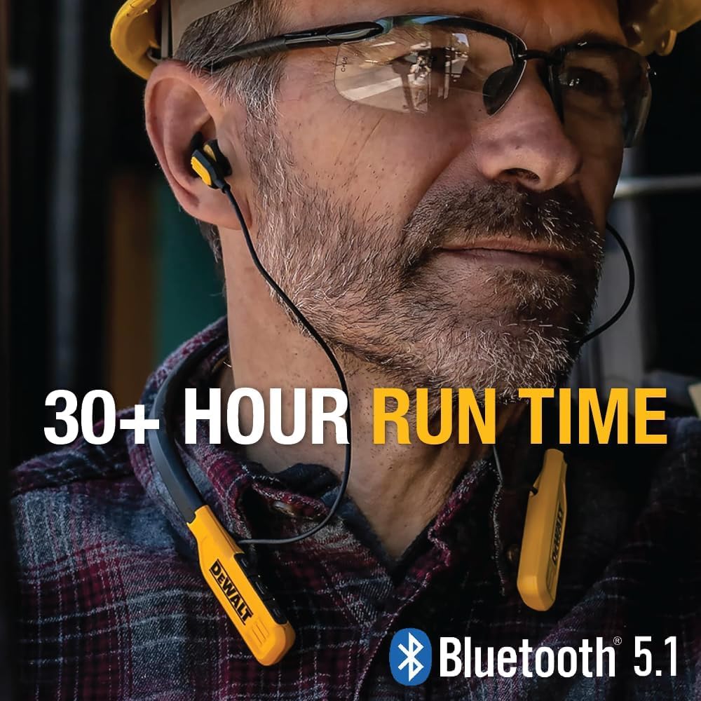 DEWALT Bluetooth Neckband Headphones - Thumbnail 4