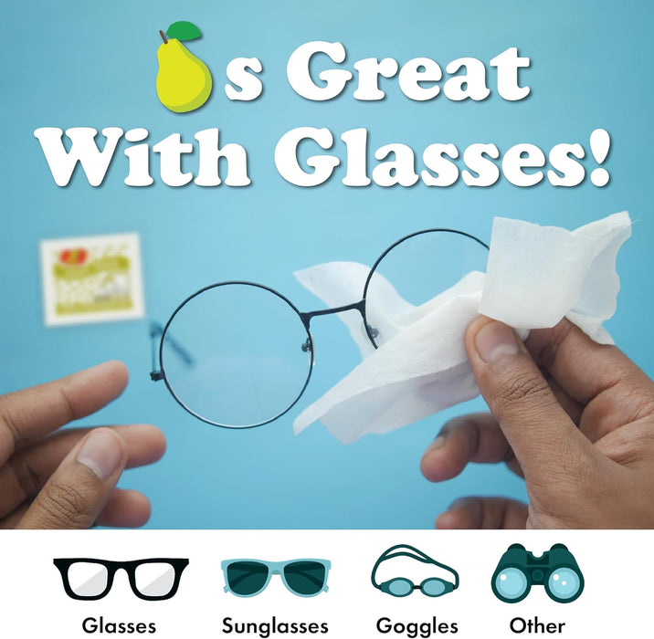 JELLY BELLY Scented Wipes, 6 Assorted Scents Eye Glasses Cleaner Wipes, Lens Cleaners for Sunglasses Touchscreen, Eyeglass Cleaning Wipe, Glasses Lens Wipe Cleaners for iPhone/Laptop, 108-Pack